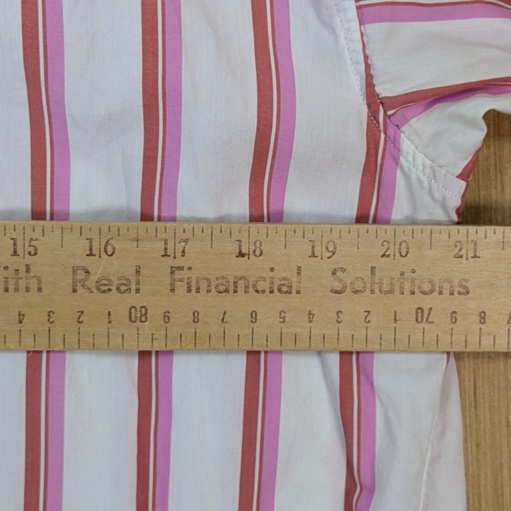 J.Crew Womens Relaxed Fit Striped Button Down Shirt Preppy Colorful Cotton 6 - Picture 5 of 8